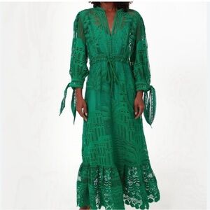 NWOT! House of Harlow Morada Boa Guipure Lace Dress